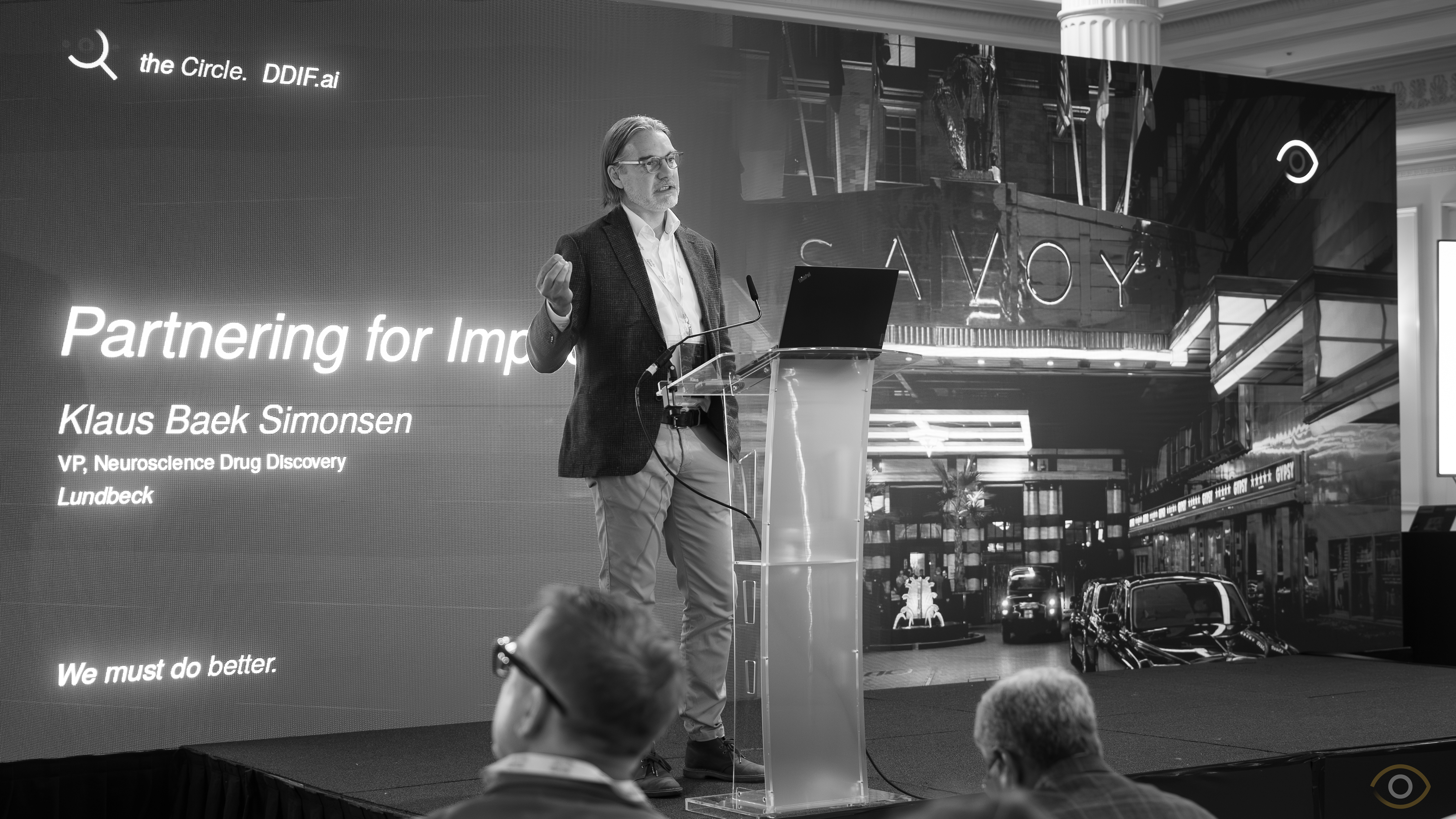 Klaus Baek Simonsen keynote · Lundbeck · DDIF 2026 · The Savoy, London