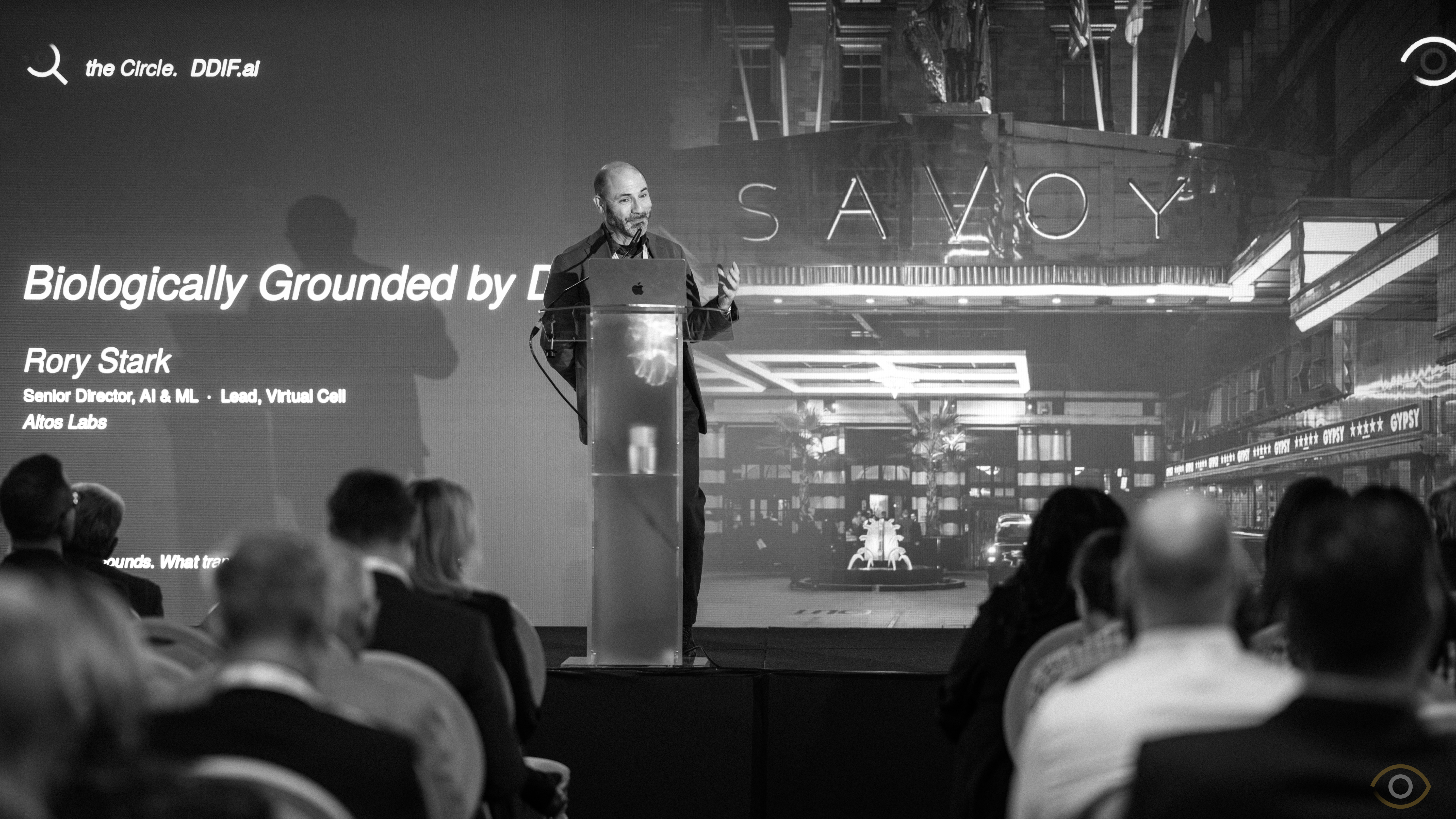 Rory Stark keynote · Altos Labs · DDIF 2026 · The Savoy, London